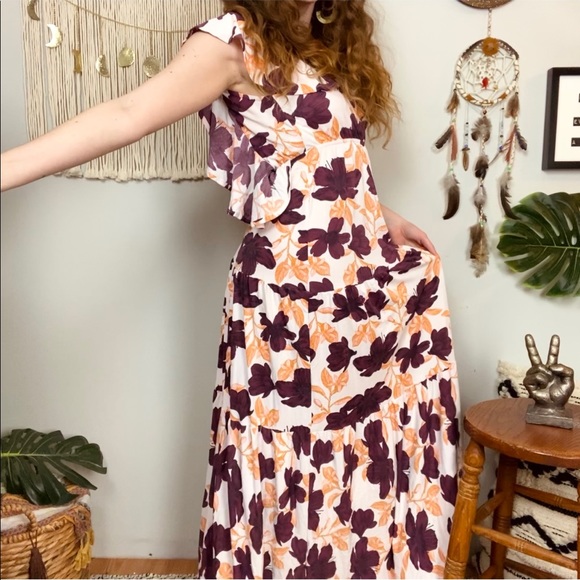Maaji NWT Floral Backless Tiered Maxi Dress Size Small - Picture 13 of 13